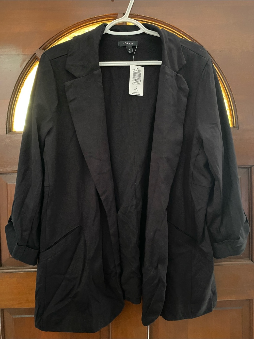torrid Black Open-Front Blazer